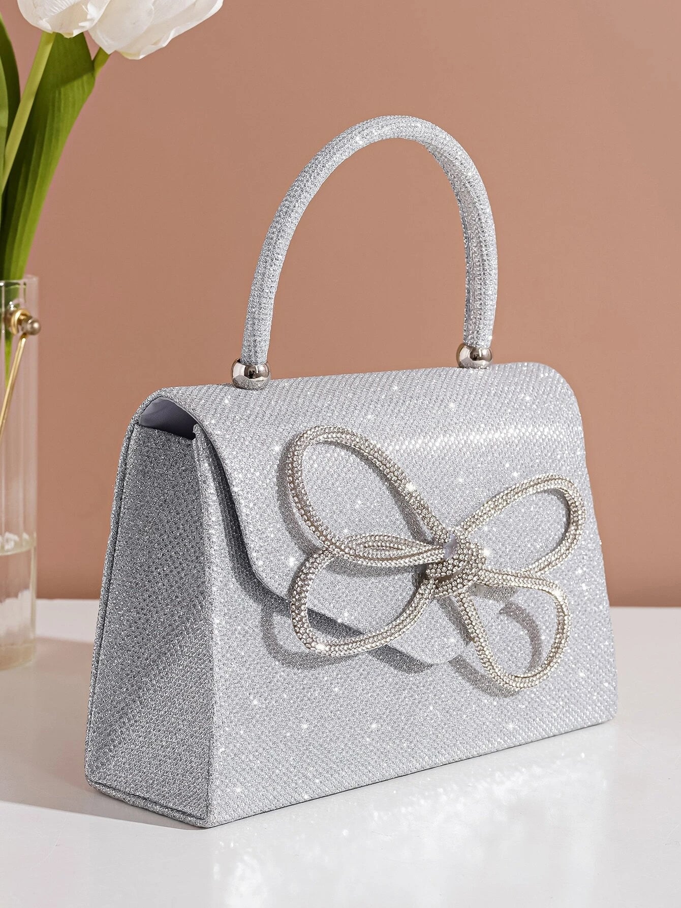 The Champagne Diamond Clutch